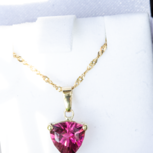 Rhodolite Pendant 10K Gold - Image 2